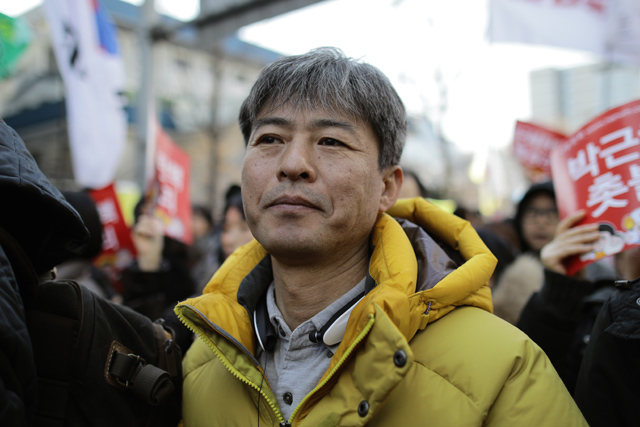 ▲세월호 참사 희생자 김유민 양의 아버지 김영오 씨. ⓒ프레시안(최형락)