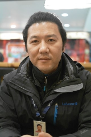 ▲ 민주노총 공공운수노조 샤프공항지부 김진영 지부장. ⓒ작은책(정인열)