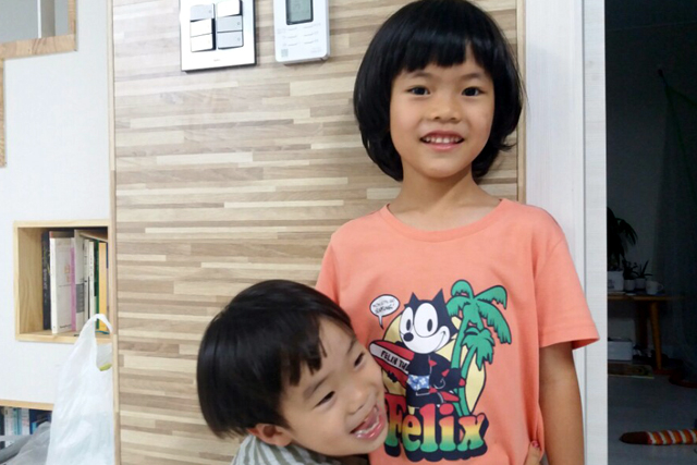 ▲ 소아암 환자를 위해 머리를 기르고 있는 윤슬이. ⓒ박진현