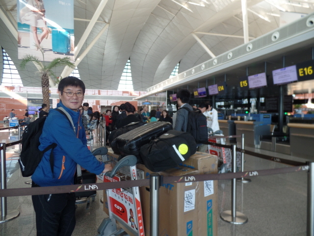 ▲선양국제공항 출국. ⓒ‘바이크 보헤미안’ 최광철