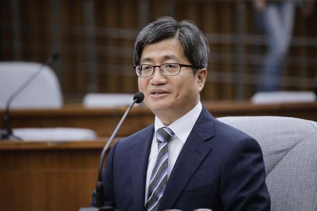 ▲김명수 대법원장 후보자. ⓒ프레시안(최형락)
