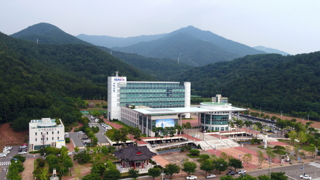 ▲ 사천시청 전경.ⓒ사천시
