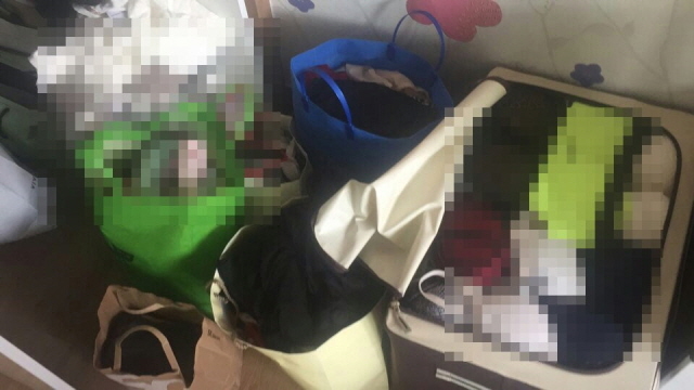▲ 훔친 여성속옷. ⓒ부산경찰청
