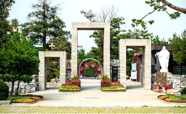 ▲김대건 신부가 태어난 천주교 순교성지 솔뫼성지Ⓒ당진시