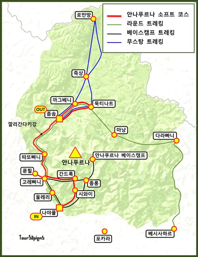 ▲<안나푸르나 소프트트레킹> 개념도Ⓒ마중