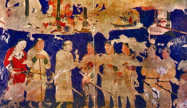 ▲ 아프라시아브 궁전 벽화. ⓒwikipedia