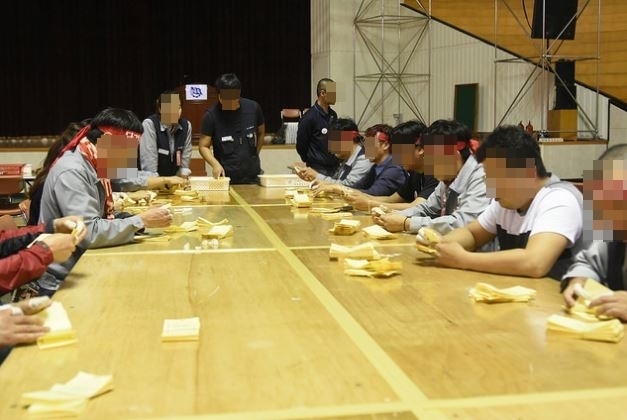 ▲ 조합원 투표 개표 모습. ⓒ현대중공업 노조