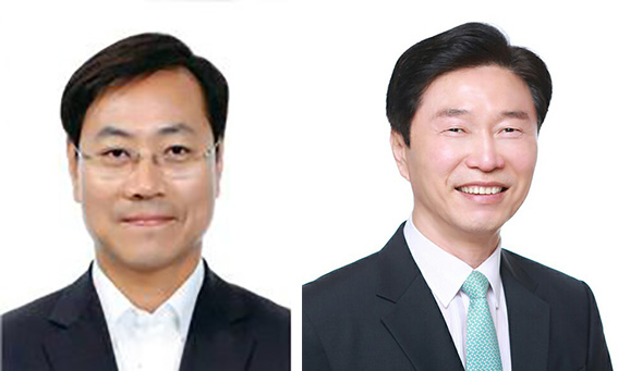 코레일 오영식 사장(좌)과 김상균 철도시설공단 이사장