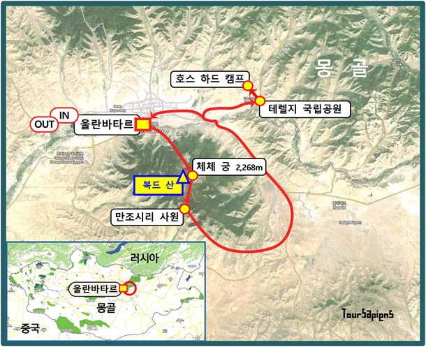 ▲몽골 답사 개념도Ⓒ몽골학교