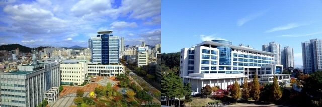 ▲ 울산시청(좌), 울산교육청(우) 전경. ⓒ프레시안