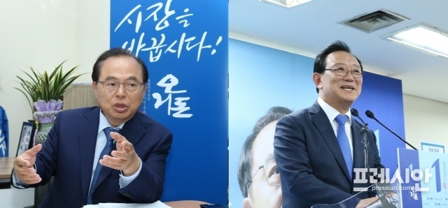 ▲ 오거돈 부산시장(왼쪽), 송철호 울산시장(오른쪽). ⓒ프레시안