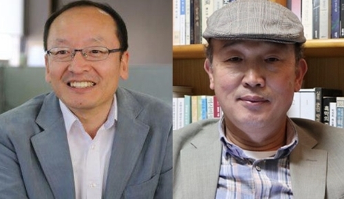 ▲ 신기철 인권평화연구소장(왼쪽)과 원희복 <경향신문> 기자(오른쪽) ⓒ민족문제연구소 제공