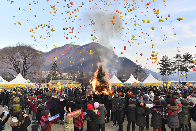 ▲2019년 정선군 해맞이 축제. ⓒ정선군