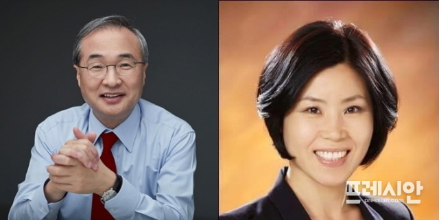 ▲ 좌측부터 김대식 전 여의도 연구원장, 김미애 변호사. ⓒ프레시안
