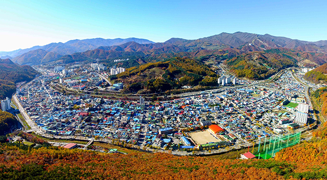 ▲태백시가지 전경. ⓒ태백시