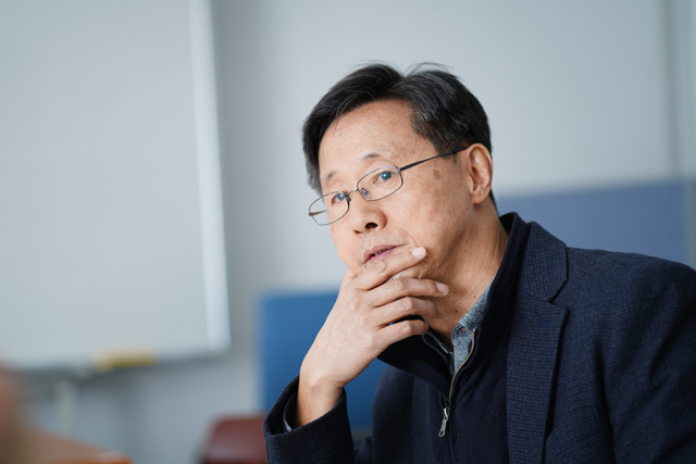 ▲ 강내희 지식순환협동조합 대안대학 학장. ⓒ프레시안(최형락)