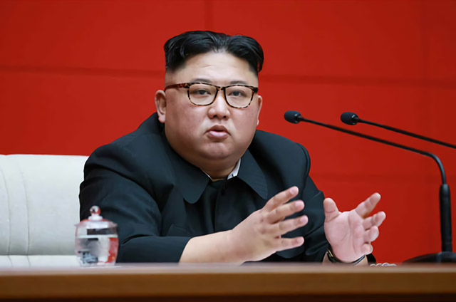 ▲ 지난 10일 노동당 중앙위원회 제7기 제4차 전원회의를 주재한 김정은 북한 국무위원장 ⓒ로동신문
