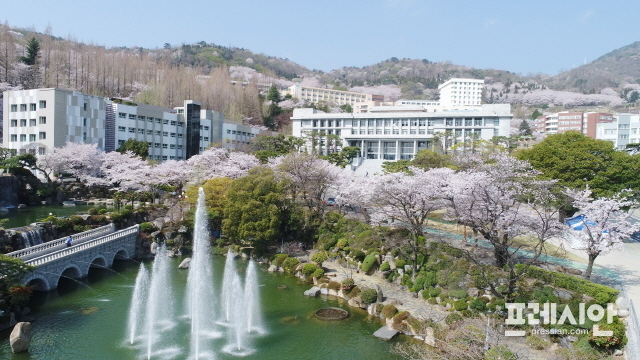 ▲경남대학교 월영지 전경. ⓒDB