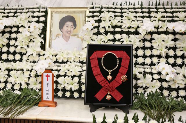 ▲ 이희호 이사장 빈소. ⓒ공동취재단