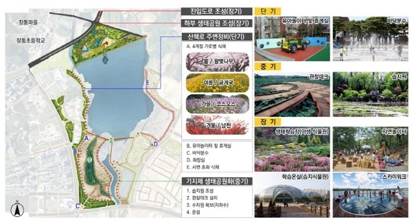 전북혁신도시 기지제 생태공원 기본구상(안) ⓒ전북도