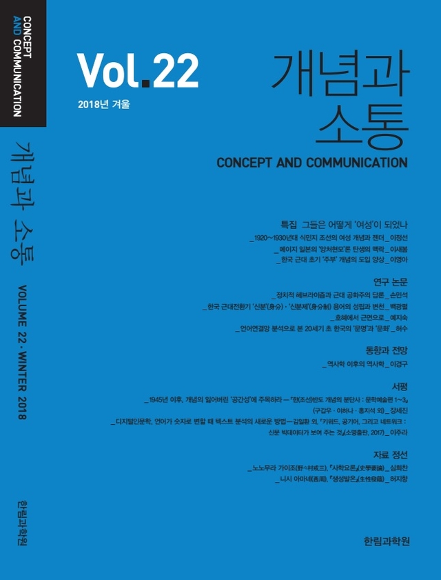 ▲한림과학원이 발간하는 ‘개념과 소통’이 지난 3일 한국연구재단에서 공표한 ‘KCI 2018 인용지수’에서 인문학 분야 상위에 랭크됐다. ⓒ한림대