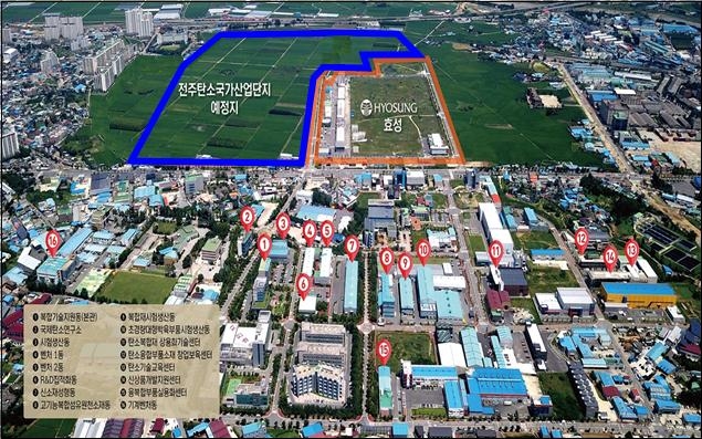 전주탄소산단 예정지 ⓒ전주시