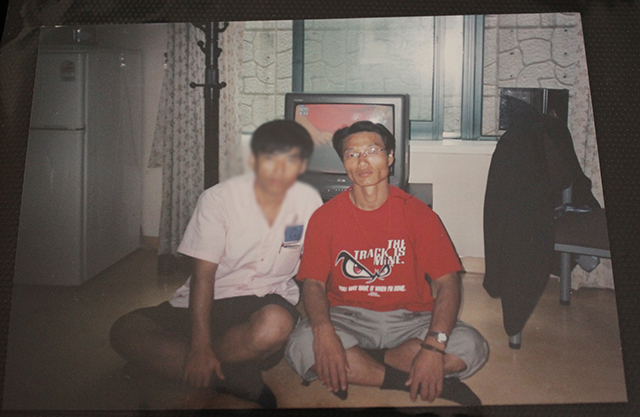 ▲ 전주에서 지내던 시절 김민재씨와 친구가 함께 찍은 사진 ⓒ프레시안(박정연)