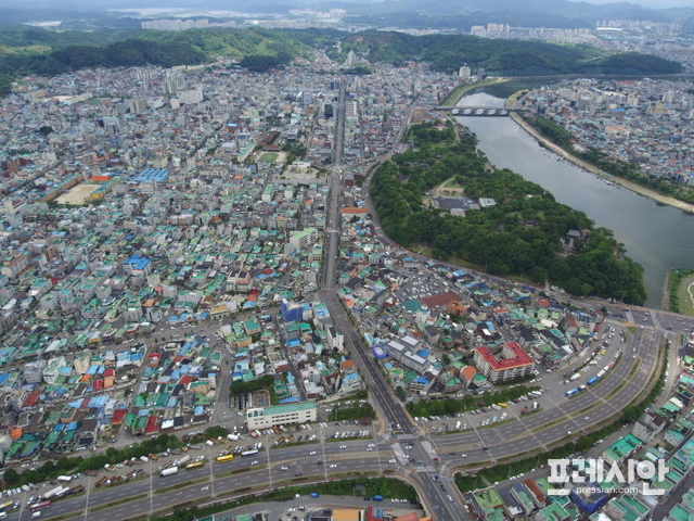▲진주시 도시재생 뉴딜사업 공모 선정 성북지구.ⓒ진주시