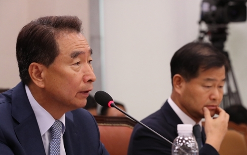 ▲ 이강래 한국도로공사 사장이 국토교통위 국정감사에서 질의에 답변하고 있다. ⓒ연합뉴스