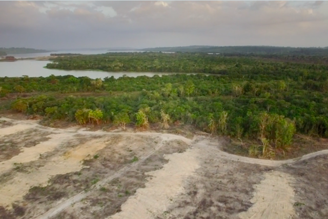 ▲ 댐 건설을 위해 벌목된 아마존 열대우림 지역. ⓒ세퀘스트라다 제공