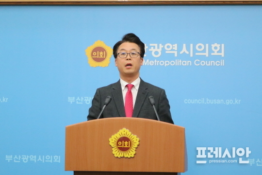 ▲ 미래통합당 곽규택 중·영도구 예비후보. ⓒ프레시안(박호경)