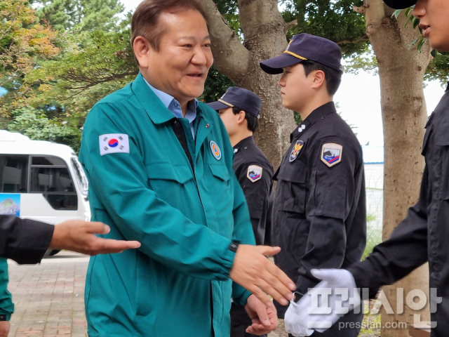 Le ministre de l’Administration publique et de la Sécurité Lee Sang-min visite Ulleung-gun… inspecte l’état de la gestion de la sécurité