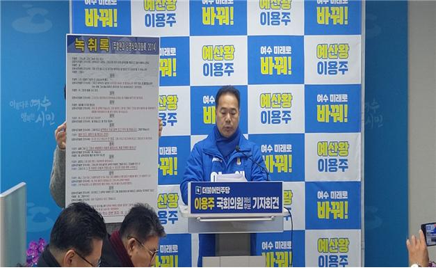 Yong-ju Lee, candidat préliminaire pour Yeosugap, exige la démission immédiate du représentant Joo Cheol-hyeon